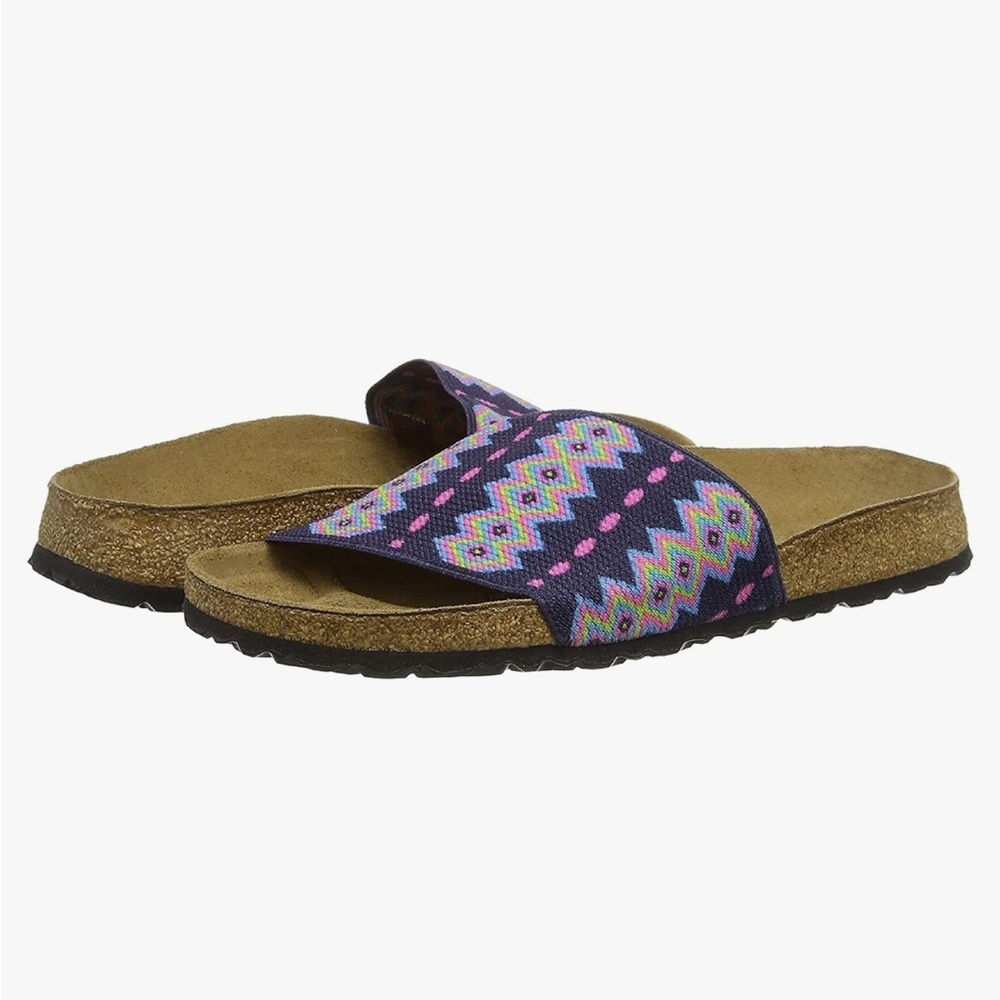 Papillio by Birkenstock Belau Aztec Sandals EU 43 US 10 Men's Dark Blue